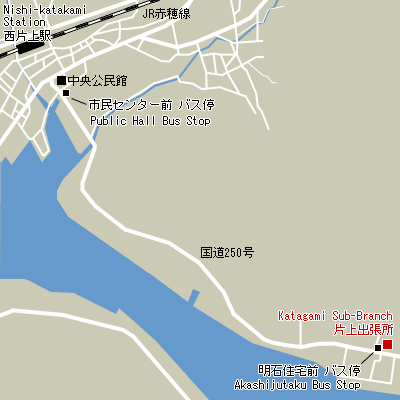 Map of Katagami Sub-Branch Customs