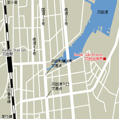 Map of Kanda Sub-Branch Customs