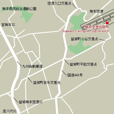 Map of Kumamoto Airport Sub-Branch Customs
