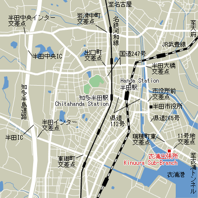 Map of Kinuura Sub-Branch Customs