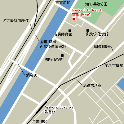 Map of Nanbu Sub-Branch Customs