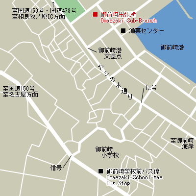 Map of Omaezaki Sub-Branch Customs
