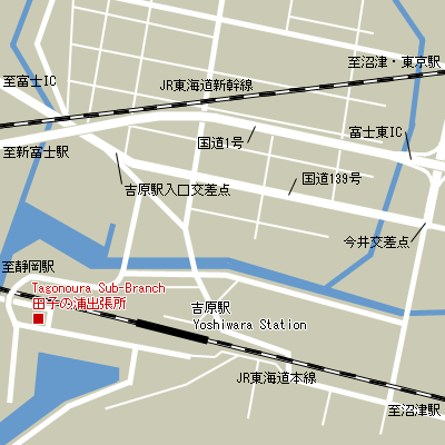 Map of Tagonoura Sub-Branch Customs