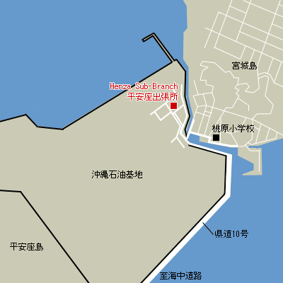 Map of Henza Sub-Branch Customs