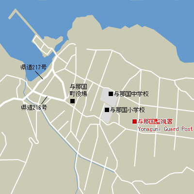 Map of Yonaguni Guard Post