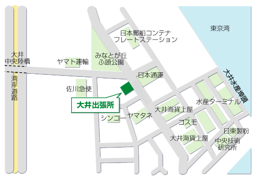 Map of Oi Sub-Branch Customs