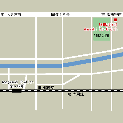 Map of Anesaki Sub-branch Customs