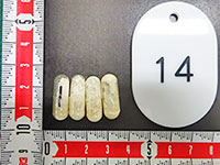 MDMA含有粉末が入ったカプセル MDMA含有粉末が入ったカプセル