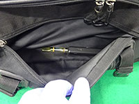 リュックサック内にある麻薬の隠匿状況 リュックサック内にある麻薬の隠匿状況