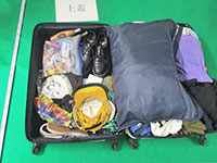 覚醒剤が隠匿されていたスーツケース 覚醒剤が隠匿されていたスーツケース