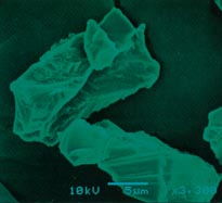 写真:人造コランダム(3,300倍)