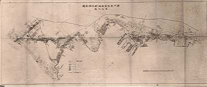 Picture:A coastline map of Kobe Port (1920)