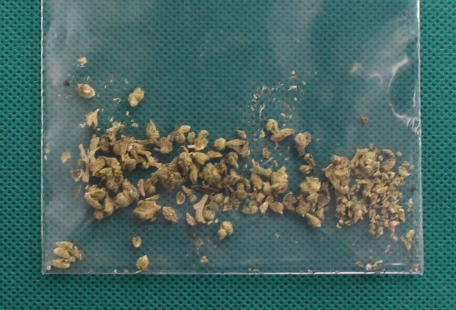 麻薬を含有した電子タバコの拡大写真 犯則物件の接写