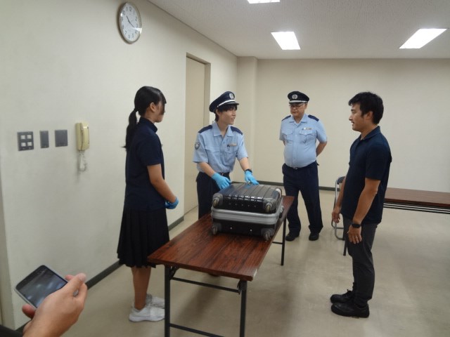 旅具検査体験の様子