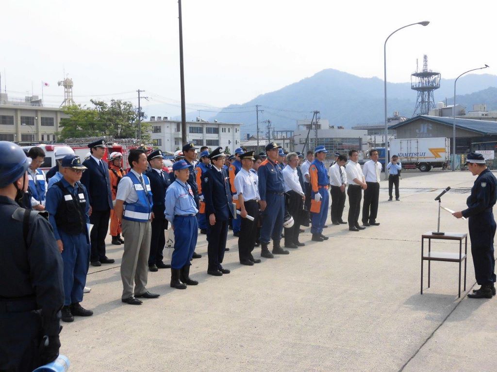 合同テロ対策訓練の様子