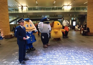 伏木税関支署、伏木税関支署富山出張所及び伏木税関支署富山空港出張所「テロ警戒及び密輸撲滅キャンペーン」を実施 各機関のキャラクター