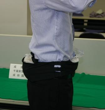 腹巻きによる隠匿状況