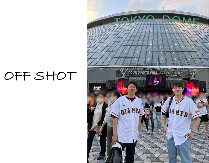 オフショット(休暇にイベントに参加する職員の写真)