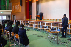 坂本中学校にて薬物乱用防止講演会を開催�A(2018年2月)
