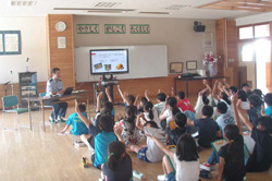 槻沢中学校にて薬物乱用防止教室を開催�A(2018年6月)