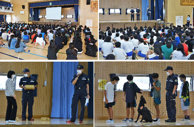 講義の様子 石嶺小学校での講義様子