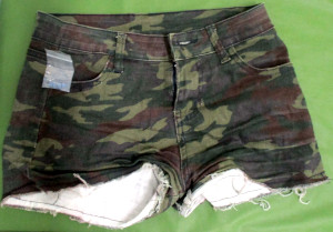 ショートパンツから発見された隠匿物 ショートパンツから発見された隠匿物