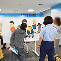 検査機器体験の様子 検査機器体験の様子