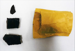 同封されていた大麻樹脂 同封されていた大麻樹脂