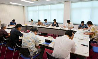 幹部職員との意見交換会の様子 幹部職員との意見交換会の様子