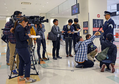 出陣式2 インタビューの様子